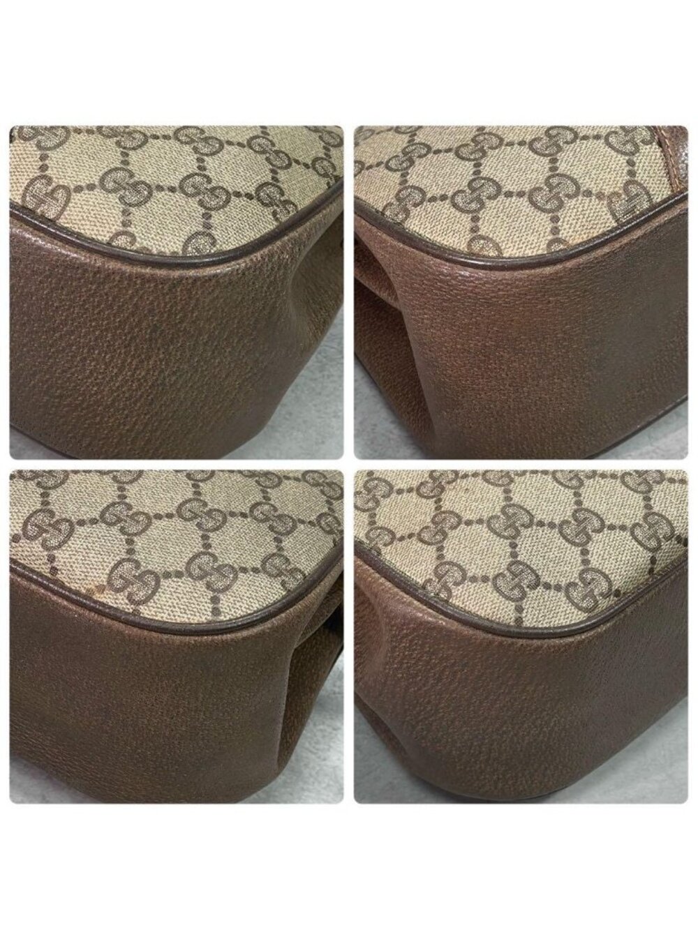 Gucci GG Sherry Line Shoulder Bag Brown Logo - Picture 9 of 10